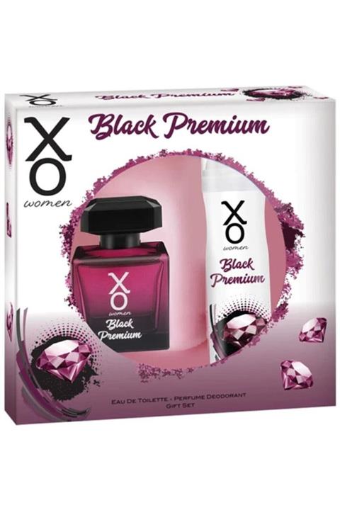 Xo Black Premium Edt 100 ml Kadın Parfüm Seti 8690605047948
