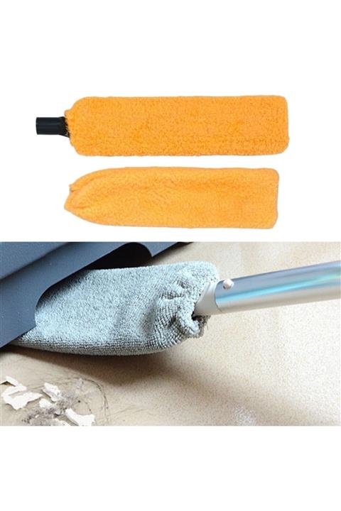 OZCMAX Sihirli Mikrofiber Başlıklı Girintili Yüzey Temizleme Mopu Toz Alma Fırçası