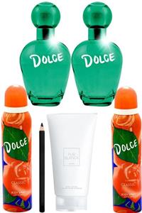 Dolce Classic Edt 100 ml Kadın Parfüm Seti + Deo 150 ml+ Pur Blanca Losyon + Kalem Set 2405210002