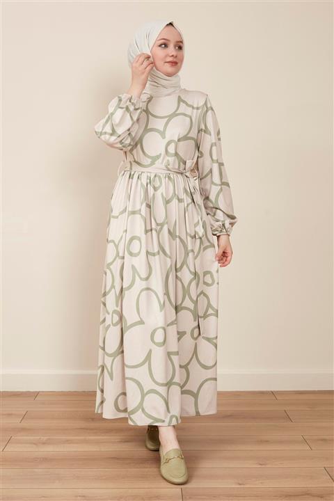 MARKALİSTE Kadın Tesettür Elbise Yeşil