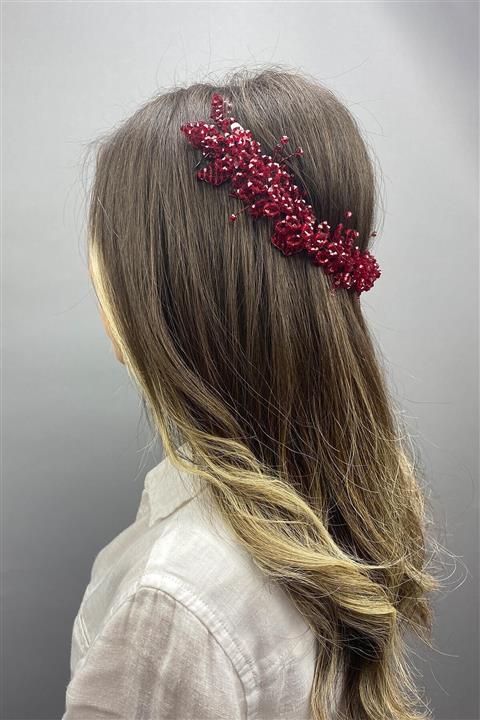 Hayalperest boncuk Sıla Model Gelin Kına Saç Aksesuarı