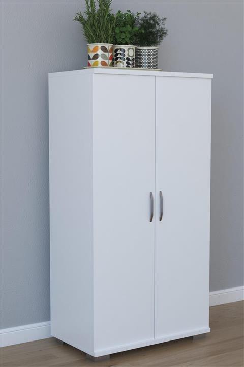 Remaks 110 cm 2 Kapaklı Çok Amaçlı Mutfak Dolabı - Beyaz