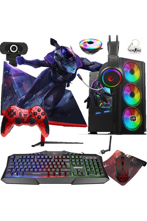 Aizen Z12 I5-3470 8 Ram 1tb Hdd Rx550 E.k 24''monitör Oyuncu Pc