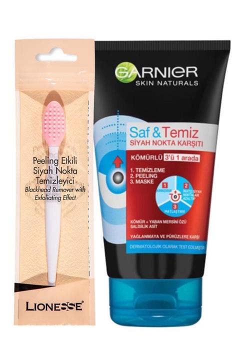 Garnier Siyah Nokta Karşıtı Kömürlü 3ü 1 Arada 150ml Peeling Aparatı