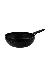 Taç Ultra Granit Plus Wok Tava 24 Cm Siyah