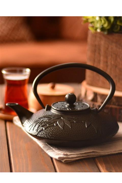 Taşev Tamate - Siyah Döküm Demlik 720 ml