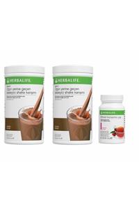 Herbalife Ekonomik Paket (2 Adet Çikolatalı Shake Ve Ahududulu Çay) Kilo Verme Seti