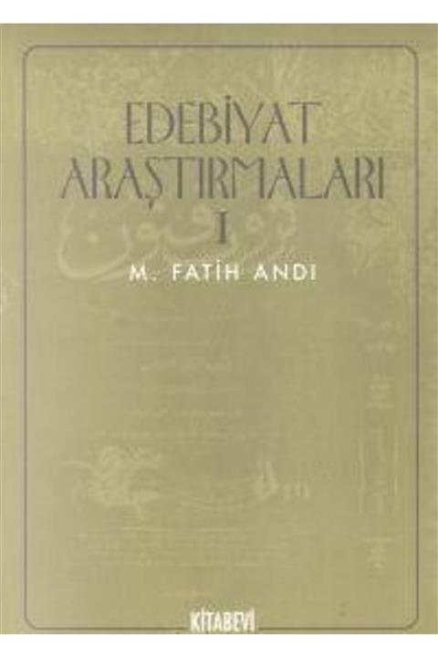 Kitabevi Yayınları Edebiyat Araştırmaları 1