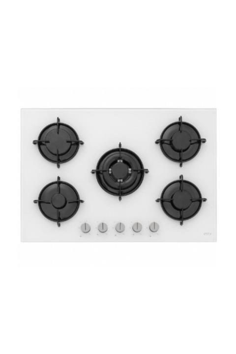 Esty Aco5365w01 Wok Gözlü Beyaz Cam Ankastre Ocak