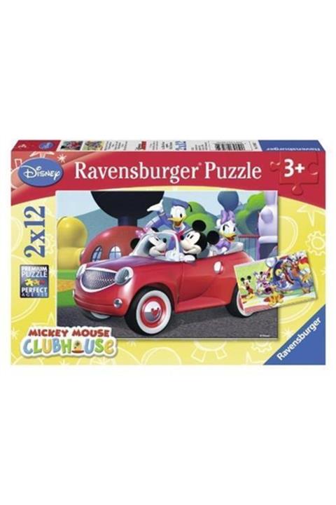 RAVENSBURGER 2x12 Parça Puzzle Walt Disney Mickey 075652