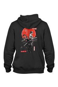 Burlu Anime Manga Roronoa Zoro One Piece Kapşonlu Hoodie Sweatshirt 3 Iplik