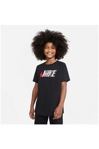 Nike Nıke Boys' Sportsweat Swoosh Erkek Çocuk Tişört Dc7796-011