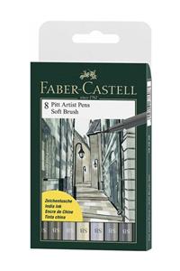 Faber Castell 8 Pitt Artist Pen Fırça Uçlu Çizim Kalemi Soft Brush