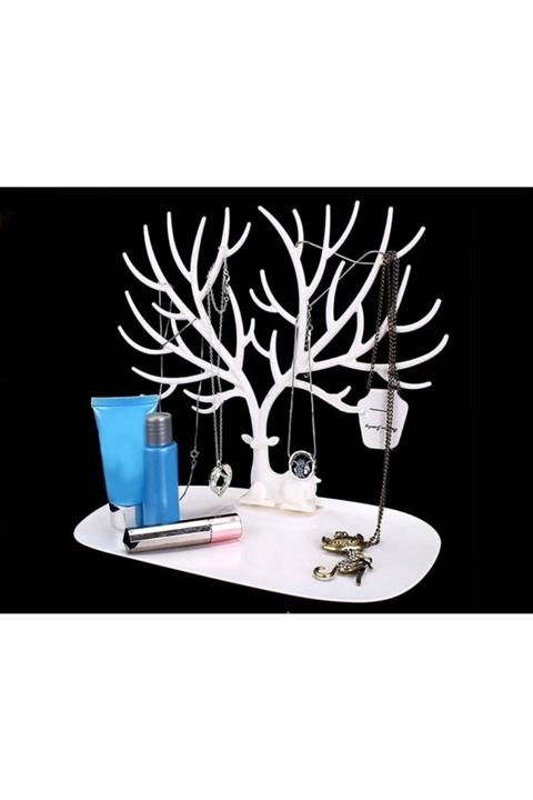 LAUREL DREAM Geyik Tasarımlı Takı Mücevher Standı Beyaz