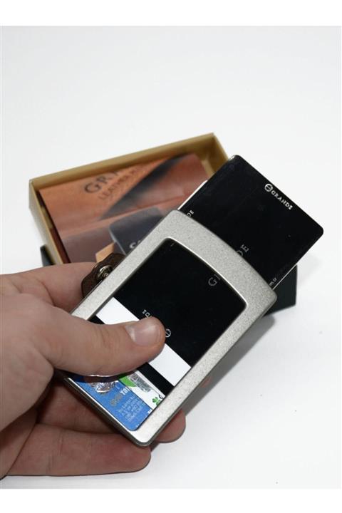 Grande Hakiki Deri Unisex Kredi Kartlık Kahve