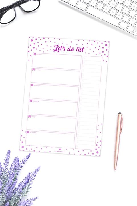 Tbg Life Planner Let’s Do List Haftalık Planlayıcı