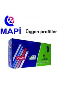 Mapi Üçgen Profil 6 Mm Siyah 100 Lü 2140601 (1 Paket 100 Adet)