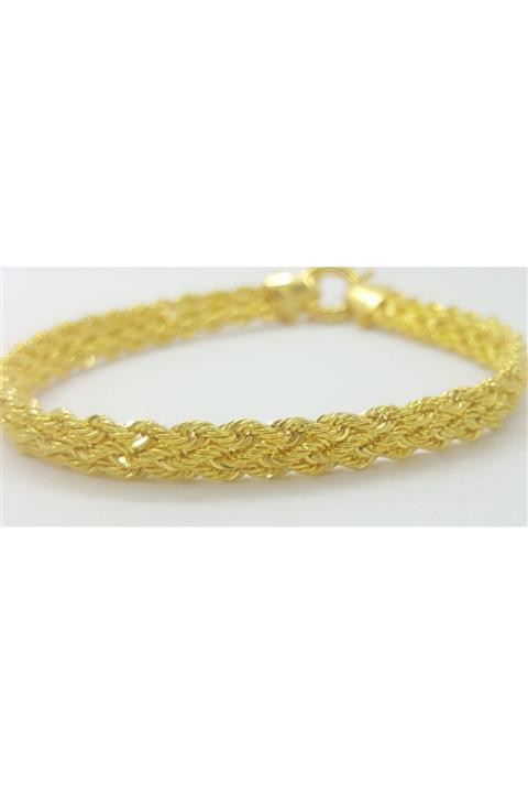 ÇETİN GÜLER KUYUMCULUK Altın Bileklik Örme Halat Künye