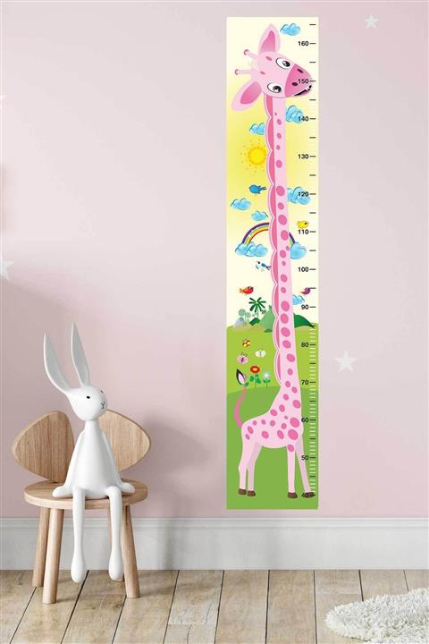 Canvartie Yavru Zürafa Boy Ölçer Sticker