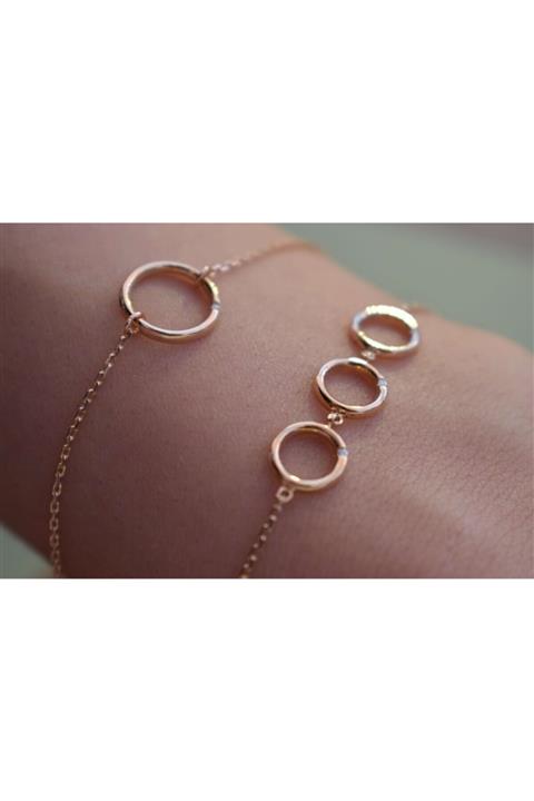 Atolye Fancy Tek Pırlantalı Yuvarlak Bileklik