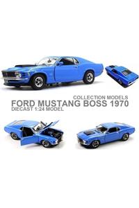 OYUNCAKSAHİLİ Ford Mustang Boss Gt 1970 Diecast Metal Araba 1.24 Motormax