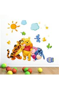 cosy home gift Renkli Pvc Winnie The Pooh Kahvaltı Sofrası Çocuk Odası Duvar Çıkartmaları Sticker