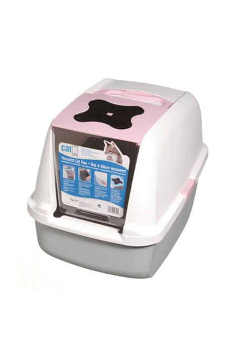 HİLALSHOP Catit Kapalı Kedi Tuvalet Kabini Pembe