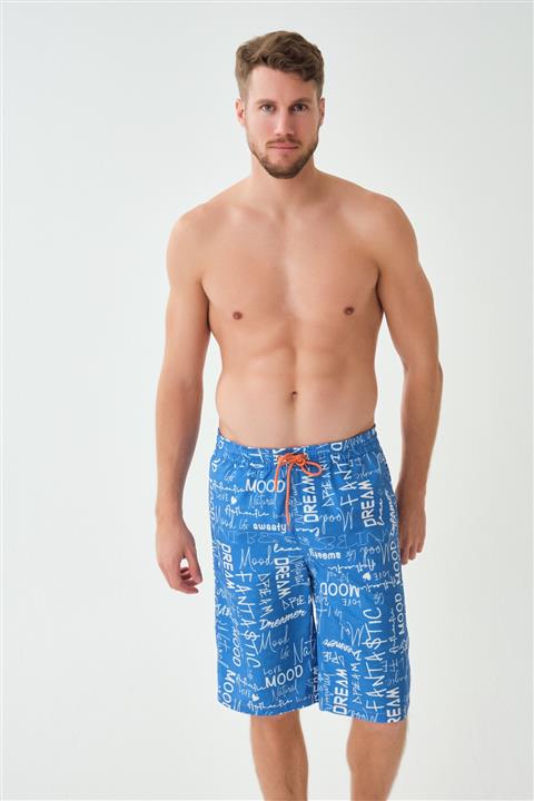 Dagi Erkek Saks Mıcro Uzun Desenli Şort