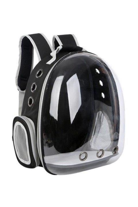 MCM Shopping Siyah Astronot Kedi Köpek Taşıma Çantası