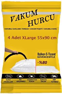 Vakum Hurcu 4'lü Set Xlarge 55x90 Cm Vakumlu Hurç - Vakumlu Poşet -