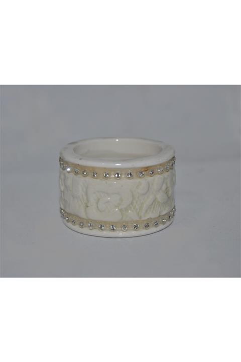 Kayalar Porselen Yüzük Peçetelik 3 cm