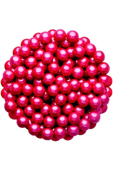 NO NAME Sprinkles Bordo 8 Mm Boncuk Şeker