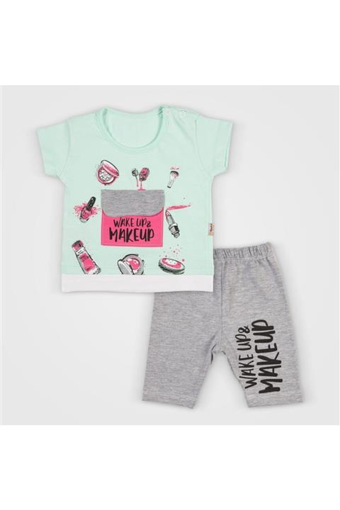 Gubi Kids Kız Bebek Yeşil Make Up Ikili Takım