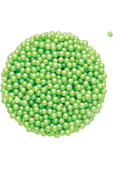 NO NAME Sprinkles Açık Yeşil 4 mm Boncuk Şeker