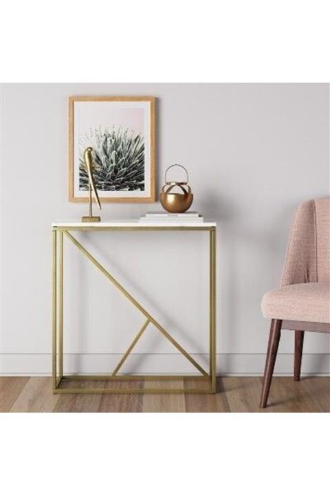 Aynapazarı Pirinç Minimal Metal Ayaklı Dresuar