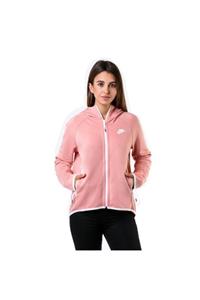 Nike Kadın Pembe Sportswear Tech Fleece Cape Full-zip Hoodie Sweatshirt Bv7565-606