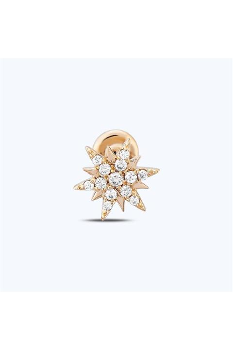 Altınbaş Pırlanta Kulak Kutup Yıldızı Piercing