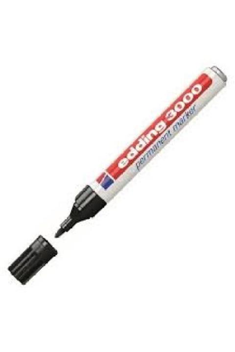 3K Edding Permanent Markör E 3000 Siyah 10 Adet