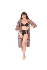 Diva&Luna Jakarlı Özel El Örme Kumaş Kaftan