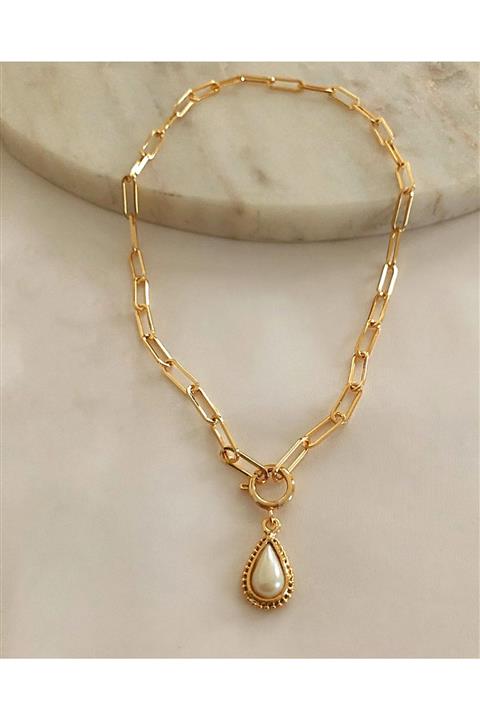 takıtarzım Gold Kadınincili Zincir Kolye