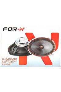 ForX X-6069c 6x9 Oval Koaksiyel Oto Hoparlör 240w 80rms 1 Takım 2 Adet