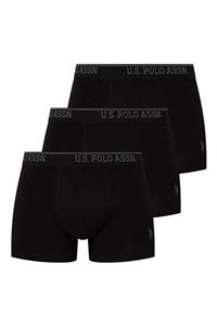 U.S. Polo Assn. U.s Polo Assn. 80097 Erkek 3 Lü Boxer-siyah