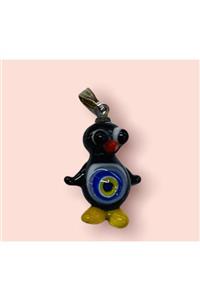 Turk Art Gallery Murano Cam Penguen El Yapımı Kolye Ucu