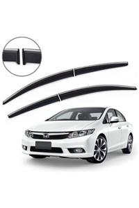 Autokit Honda Civic Fb7 Krom Çıtalı Cam Rüzgarlığı (2012-2015)