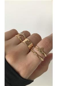 jevylove accessories 5'li Minimal Yüzük Seti