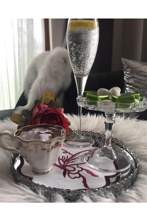 Mercan Kahve Altı Peçetesi