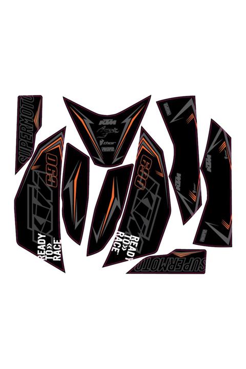 Accessorypart Ktm Duke 690 (2008) Sticker Seti Pewpew