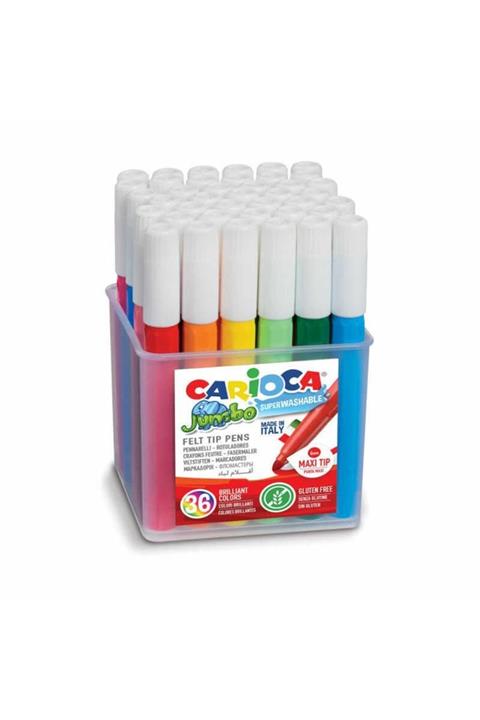 CARIOCA 36 Renk Jumbo Keçeli Kalem 40845