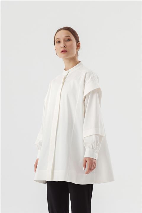 Luxx Kol Detaylı Kuşaklı Tunik