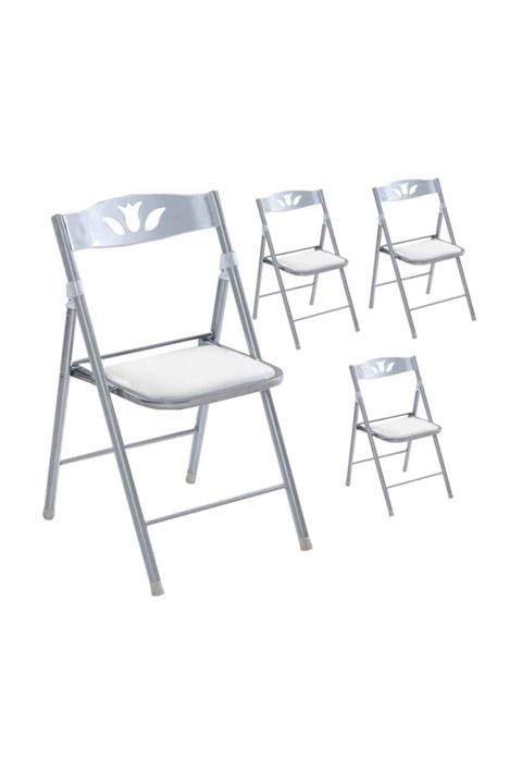 Weblonya Katlanır Mutfak Sandalyesi Koltuk 4 Adet 2017